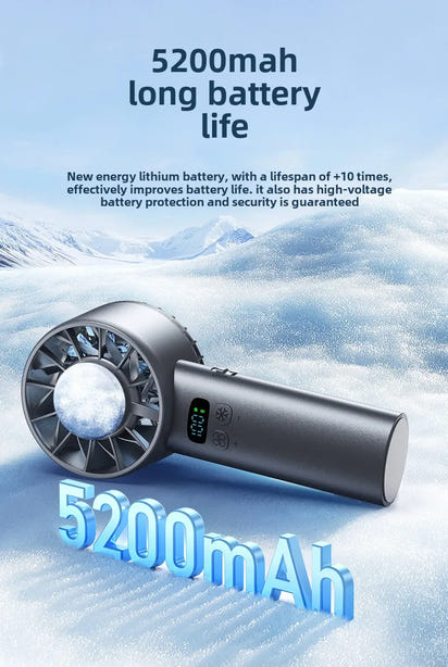 ❄️ Lumina Terra™ IceFlex Turbo – High-Speed Cooling Fan with LED Display & Ice Compress Tech