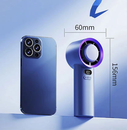 Lumina Terra™ ChillMate 100 – Portable Turbo Fan for Travel & Outdoor Use