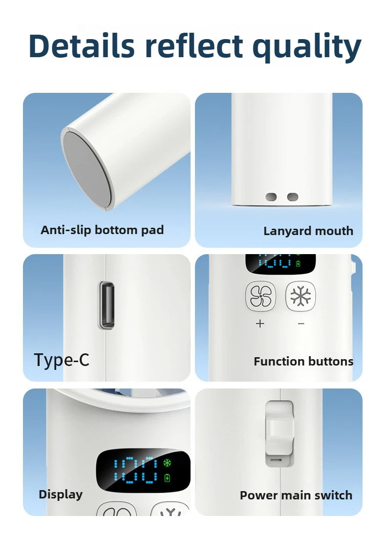 ❄️ Lumina Terra™ IceFlex Turbo – High-Speed Cooling Fan with LED Display & Ice Compress Tech