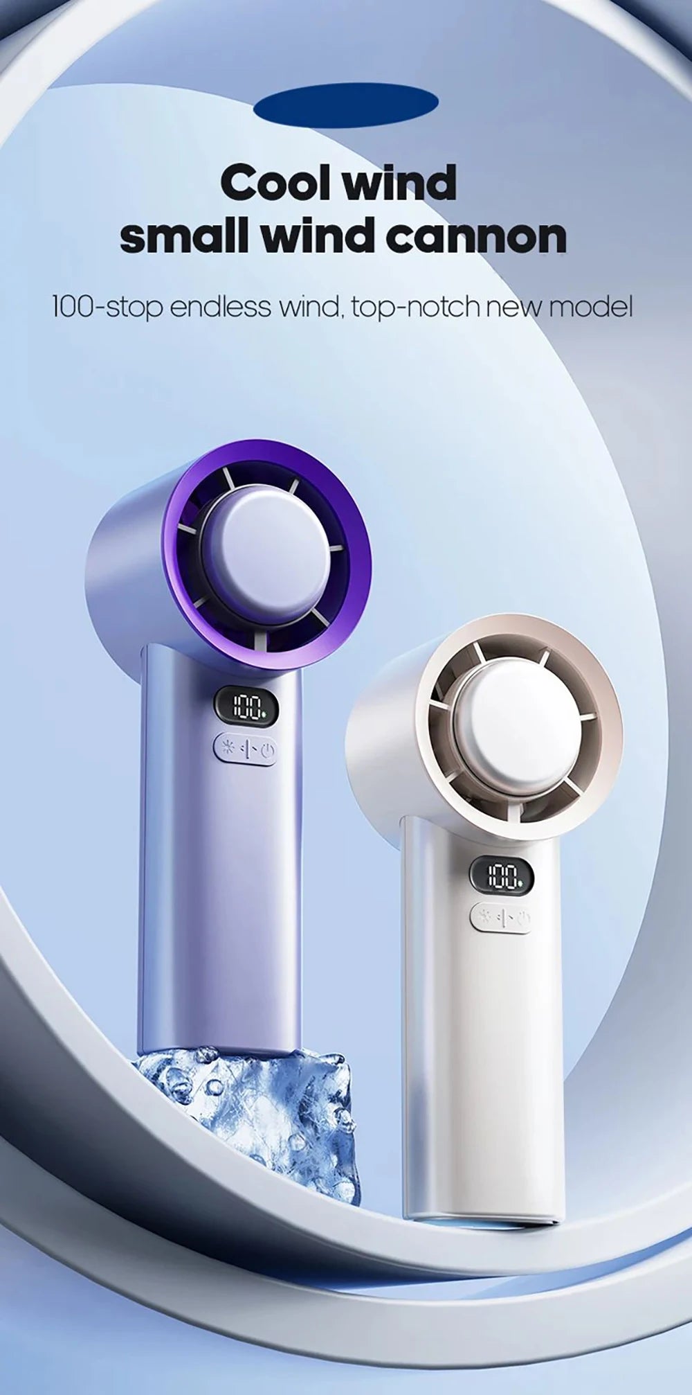 Lumina Terra™ ChillMate 100 – Portable Turbo Fan for Travel & Outdoor Use