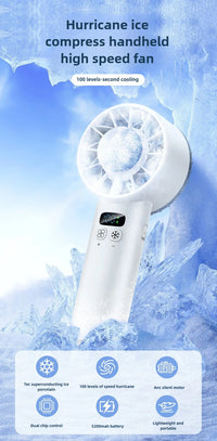 ❄️ Lumina Terra™ IceFlex Turbo – High-Speed Cooling Fan with LED Display & Ice Compress Tech