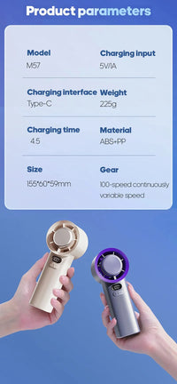 Lumina Terra™ ChillMate 100 – Portable Turbo Fan for Travel & Outdoor Use