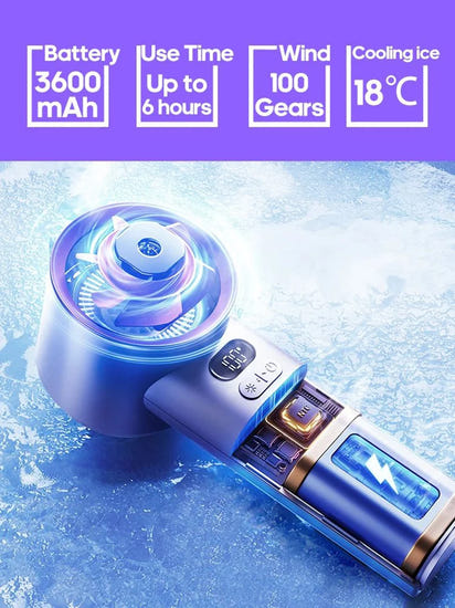 Lumina Terra™ ChillMate 100 – Portable Turbo Fan for Travel & Outdoor Use