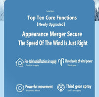 Lumina Terra™ BreezeGlow 3-in-1 – Portable Air Cooler, Humidifier & LED Night Fan for Home & Office