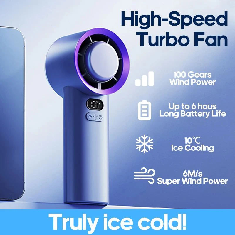 Lumina Terra™ ChillMate 100 – Portable Turbo Fan for Travel & Outdoor Use