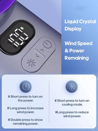 Lumina Terra™ ChillMate 100 – Portable Turbo Fan for Travel & Outdoor Use