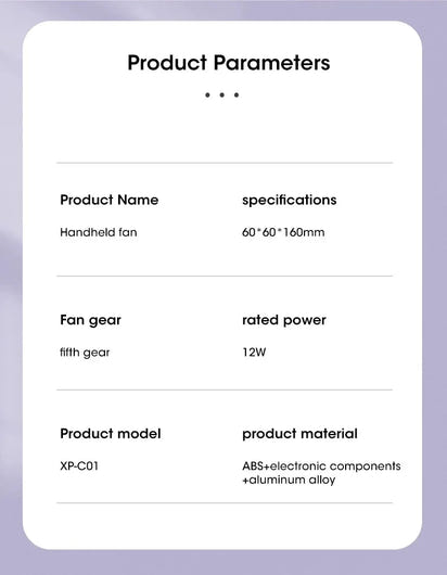 Lumina Terra™ ChillCore X – Smart Handheld Fan with Semiconductor Cooling & USB Recharge