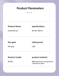 Lumina Terra™ ChillCore X – Smart Handheld Fan with Semiconductor Cooling & USB Recharge