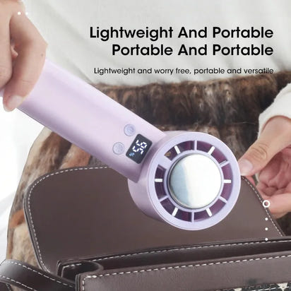 Lumina Terra™ ChillCore X – Smart Handheld Fan with Semiconductor Cooling & USB Recharge