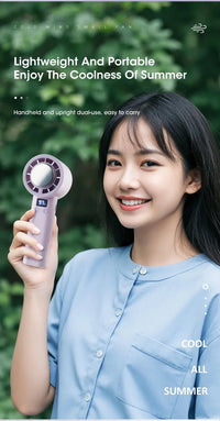 Lumina Terra™ ChillCore X – Smart Handheld Fan with Semiconductor Cooling & USB Recharge