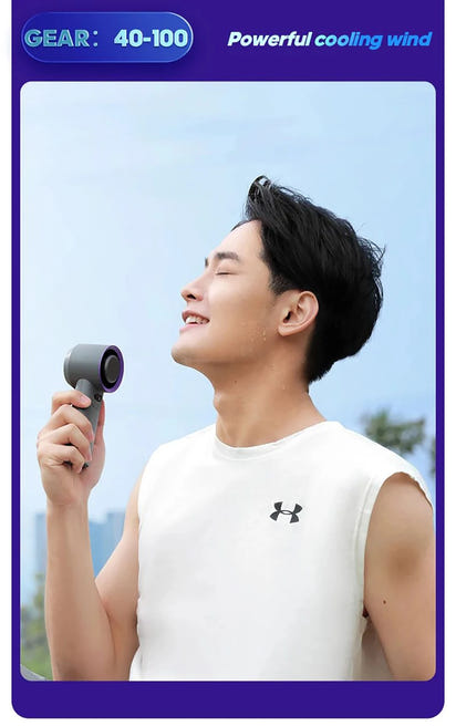 Lumina Terra™ ChillMate 100 – Portable Turbo Fan for Travel & Outdoor Use