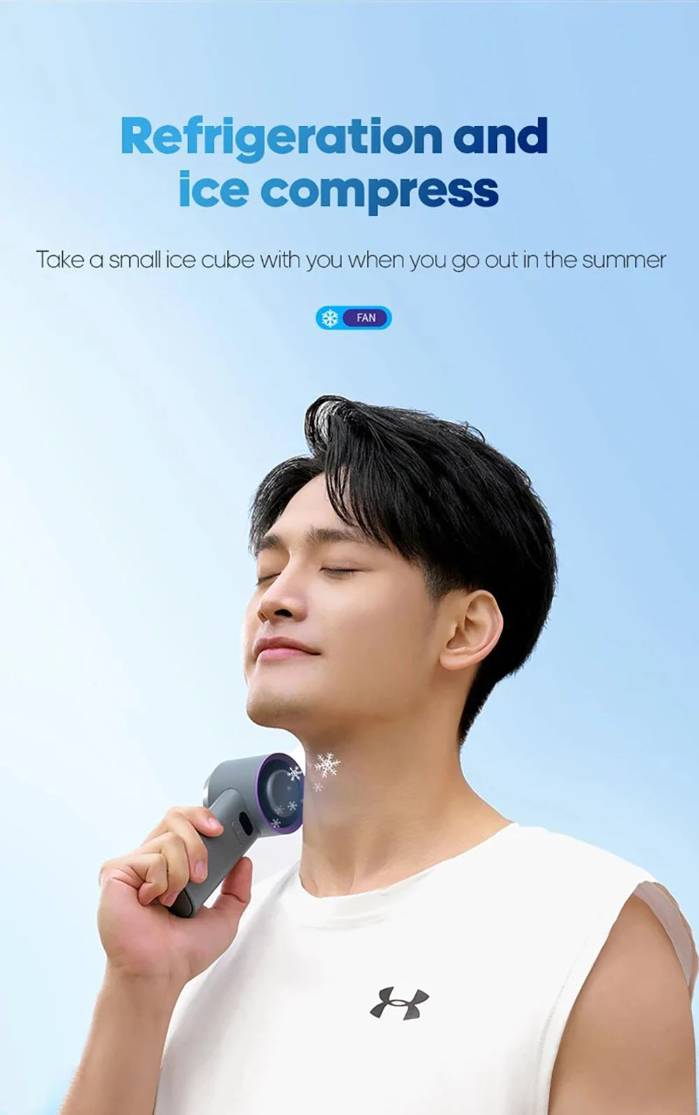 Lumina Terra™ ChillMate 100 – Portable Turbo Fan for Travel & Outdoor Use