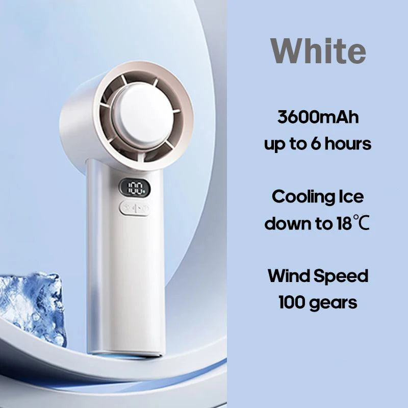 Lumina Terra™ ChillMate 100 – Portable Turbo Fan for Travel & Outdoor Use