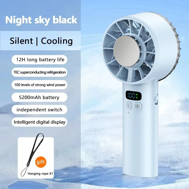 ❄️ Lumina Terra™ IceFlex Turbo – High-Speed Cooling Fan with LED Display & Ice Compress Tech